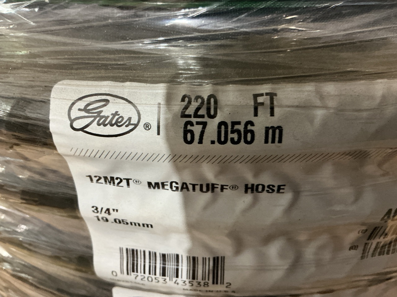 220 Feet Roll - Gates 70408 M2T High Pressure 3/4'' Hydraulic Hose: 3500 PSI W.P.