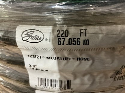 220 Feet Roll - Gates 70408 M2T High Pressure 3/4'' Hydraulic Hose: 3500 PSI W.P.