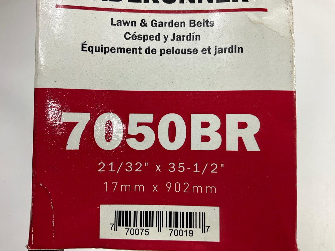 Gates 7050BR BladeRunner Power Equipment Accessory Drive Belt, 21/32'' X 35-1/2''