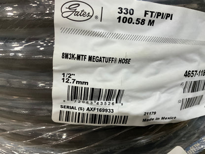 330 FEET - Gates 70567 M3K Mega3000 Hydraulic Hose SAE 100R17, 1/2'' ID, 3250 PSI