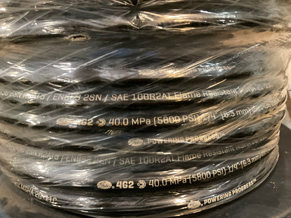 550 FEET Roll - Gates 4G2 70605 1/4'' I.D Hydraulic Hose Roll 5800 PSI W.P.