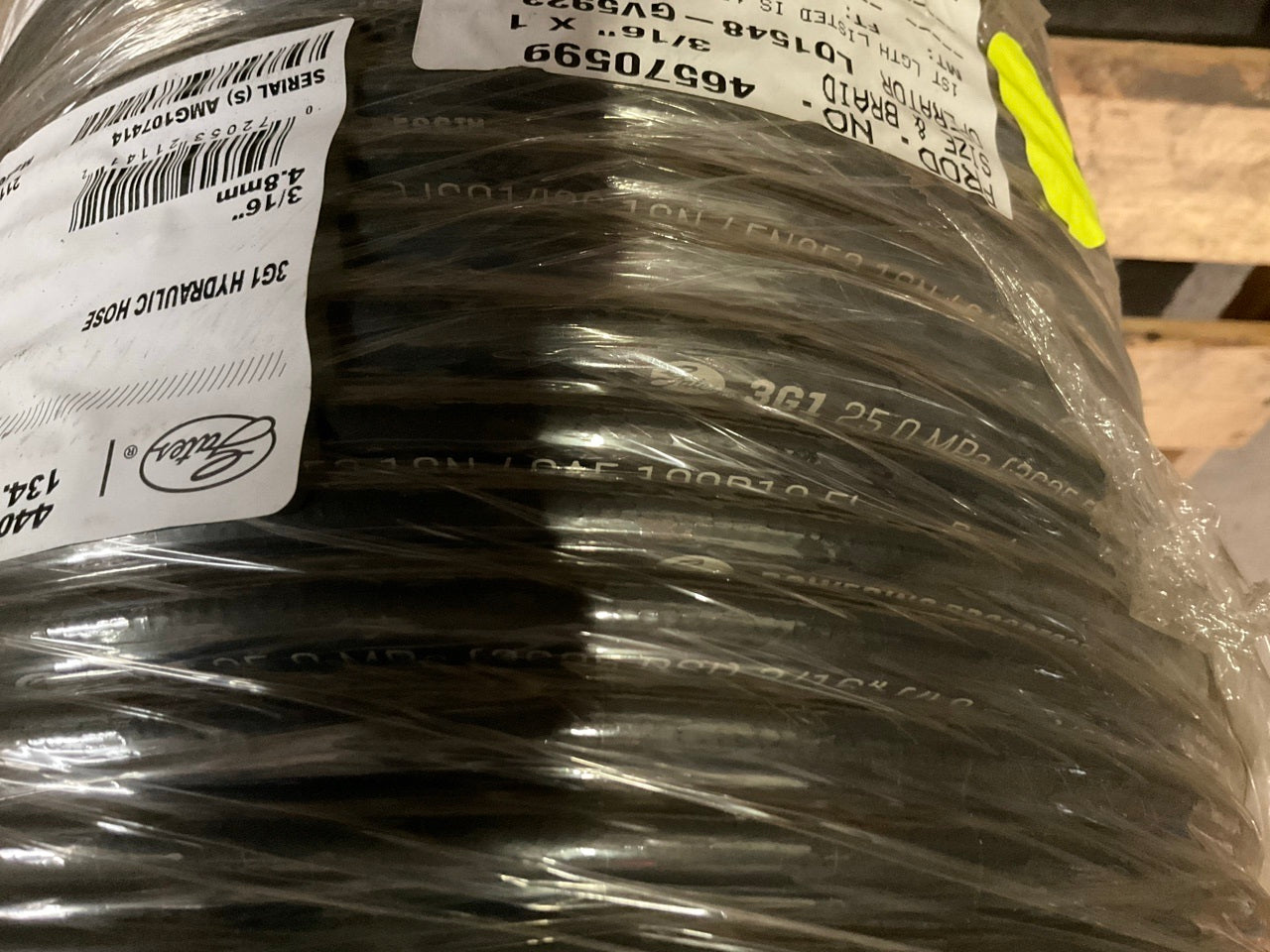 440 FEET Roll - Gates 70611 3G1 3/16'' Hydraulic Hose, 3625 PSI Max Work Pressure