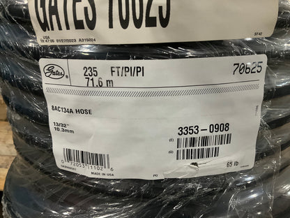 235 FEET Roll - Gates 70625 8AC134A 13/32'' A/C PolarSeal Refrigerant Hose 134