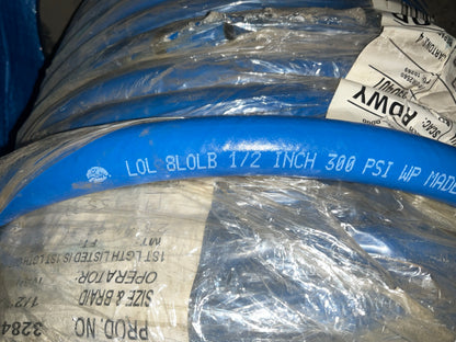 300 FEET - Gates 70673 1/2'' 8L0LB+ Hydraulic Hose 300 PSI Working Pressure