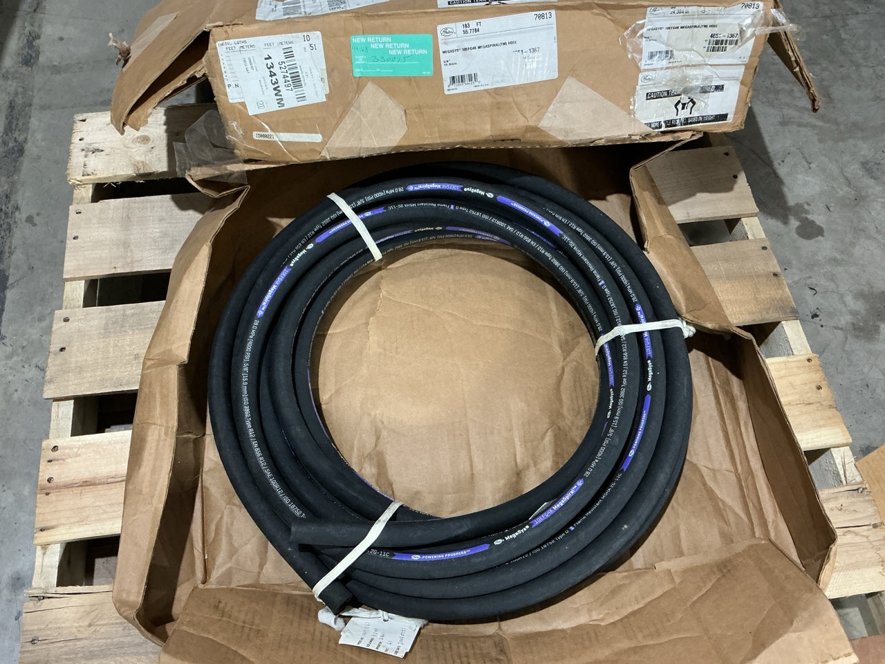 80 FEET - Gates 70813 High Pressure Hydraulic Hose, 5/8'' ID 4000 PSI 10EFG4K