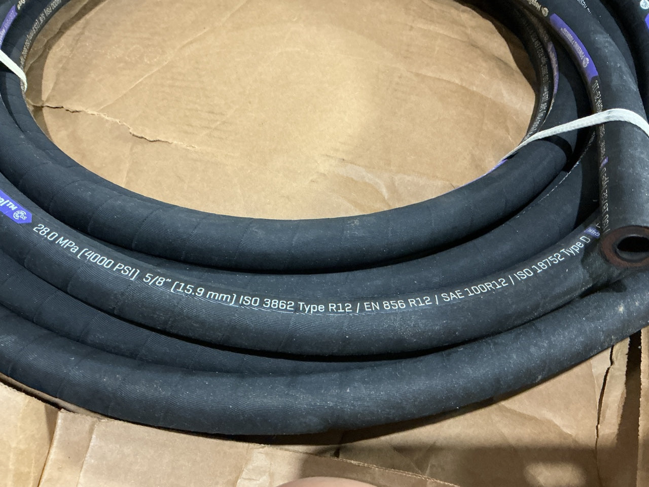 80 FEET - Gates 70813 High Pressure Hydraulic Hose, 5/8'' ID 4000 PSI 10EFG4K