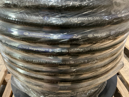 220 Feet - Gates 70824 M4K Mega4000 220' 3/4'' Hydraulic Hose, 4000 PSI Max WP