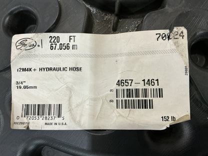 220 Feet - Gates 70824 M4K Mega4000 220' 3/4'' Hydraulic Hose, 4000 PSI Max WP