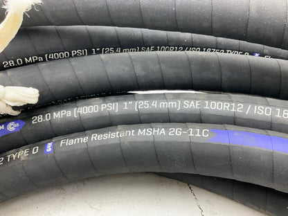 60 FEET - Gates 70832 MegaSpiral Flame Resistant 1-1/2'' Hydraulic Hose 4000 PSI