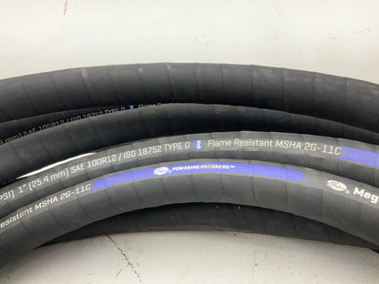 60 FEET - Gates 70832 MegaSpiral Flame Resistant 1-1/2'' Hydraulic Hose 4000 PSI