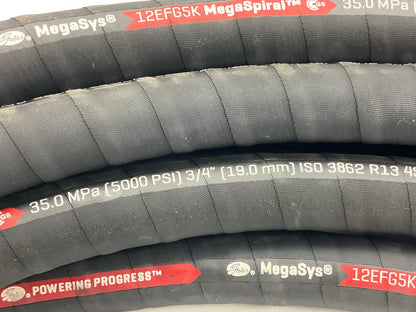50 FEET - Gates 70838 3/4'' Hydraulic Hose MegaSys 12EFG5K Mega Spiral 5000 PSI