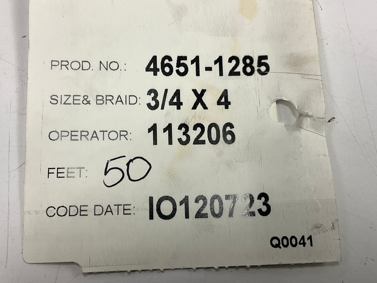 50 FEET - Gates 70838 3/4'' Hydraulic Hose MegaSys 12EFG5K Mega Spiral 5000 PSI