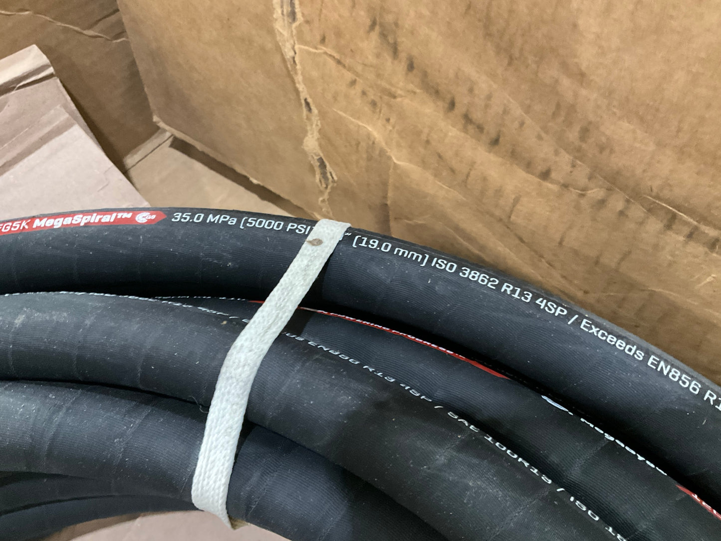 100 FEET - Gates 70838 3/4'' Hydraulic Hose MegaSys 12EFG5K Mega Spiral 5000 PSI