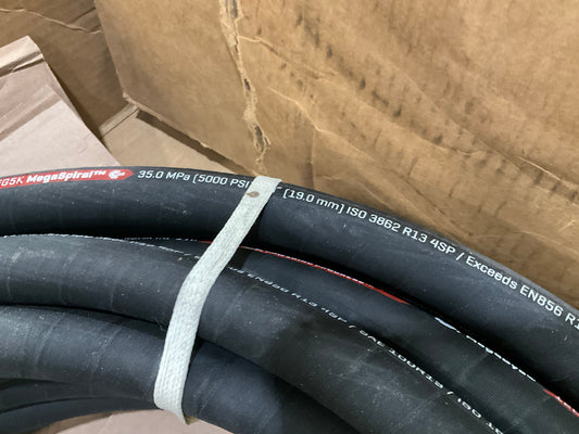 100 FEET - Gates 70838 3/4'' Hydraulic Hose MegaSys 12EFG5K Mega Spiral 5000 PSI