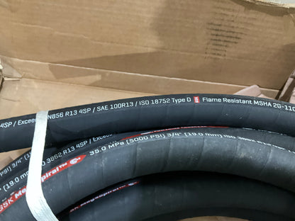 100 FEET - Gates 70838 3/4'' Hydraulic Hose MegaSys 12EFG5K Mega Spiral 5000 PSI