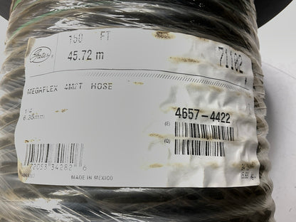 150 FEET - Gates 71102 MEGAFLEX 4M2T 1/4'' Hydraulic Hose, 6,000 PSI Max WP