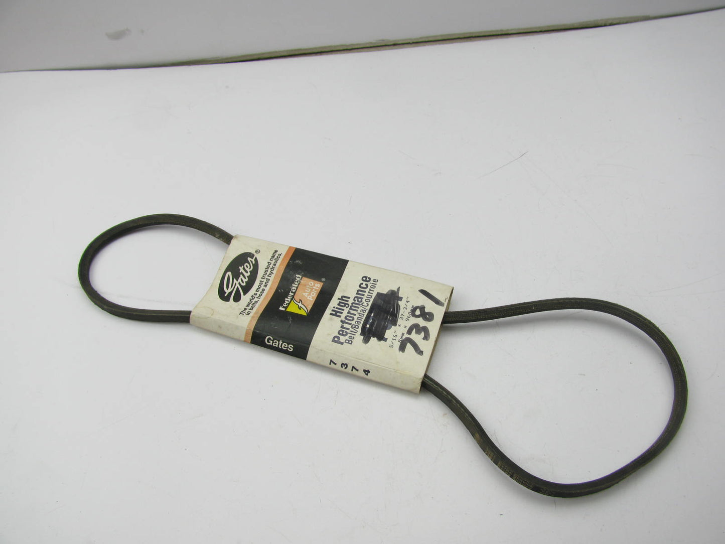 Gates 7374 Accessory Drive Belt - 0.33'' X 37.625'' - 36 Degree