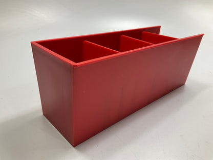 Gates 78194 - 3.5'' Red Plastic Bins With Dividers For Hydraulic Coupler Cabinet