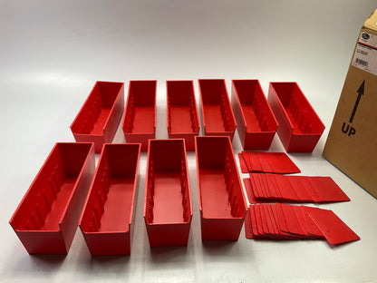 Gates 78194   3.5'' Red Plastic Bins W/ 30 Dividers Hydraulic Coupler Cabinet