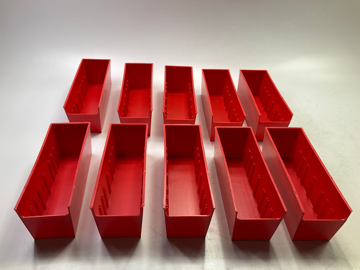 (10) Gates 78194 Red Coupling Cabinets Dividers 3-1/2'' Wide Bins