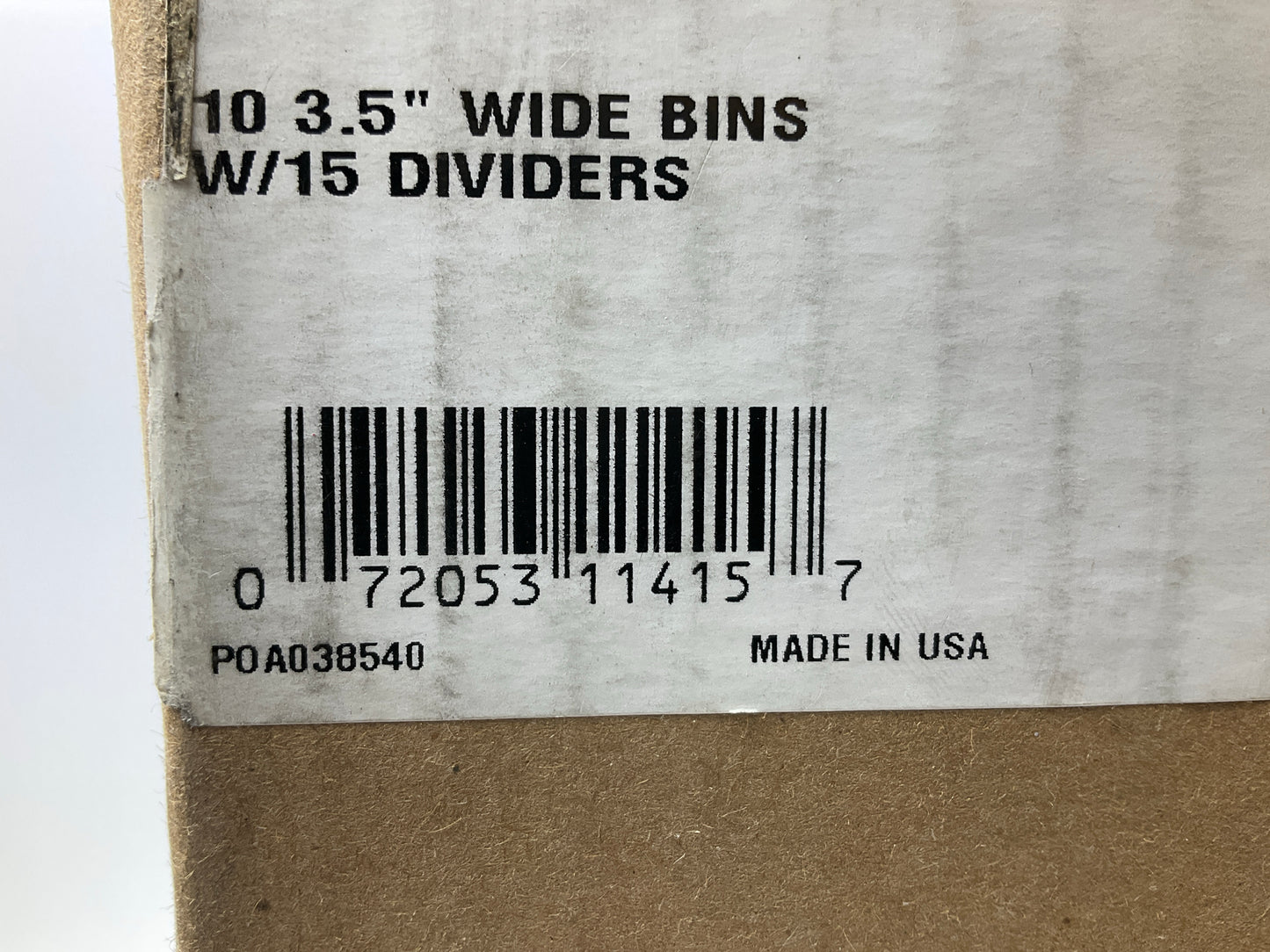 (10) Gates 78194 Red Coupling Cabinets Dividers 3-1/2'' Wide Bins