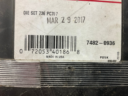 Gates 78936 - Power Crimp 707 PC707 Hydraulic Hose Crimper Die Set # 736