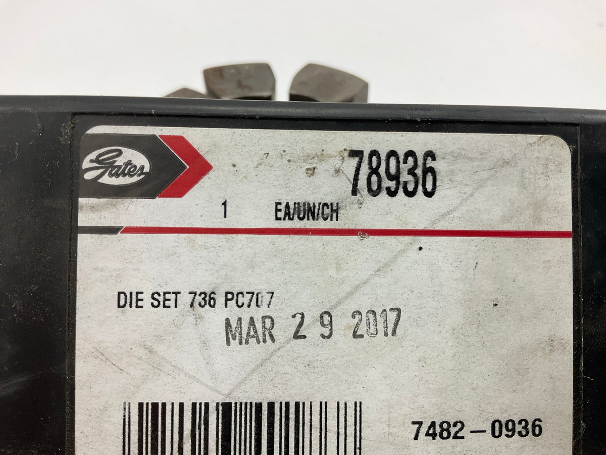 Gates 78936 - Power Crimp 707 PC707 Hydraulic Hose Crimper Die Set # 736