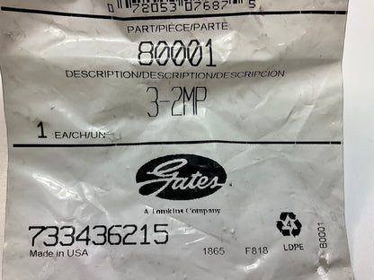Gates 3-2MP 80001 1/8-27 Thread Hydraulic Hose Fitting 3/16'' ID Hydraulic Hose