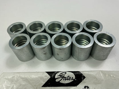 (10) Gates 80486 Power Crimp Hose Coupling 1.49'' L X 1.21'' OD - 10PC1FS-M3K