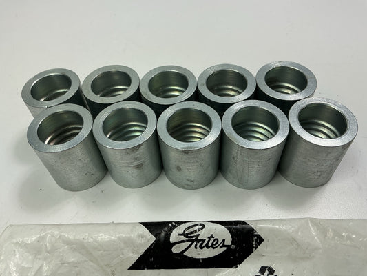 (10) Gates 80486 Power Crimp Hose Coupling 1.49'' L X 1.21'' OD - 10PC1FS-M3K