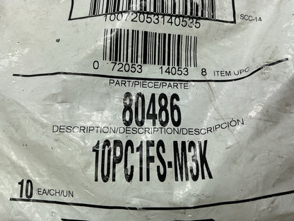 (10) Gates 80486 Power Crimp Hose Coupling 1.49'' L X 1.21'' OD - 10PC1FS-M3K