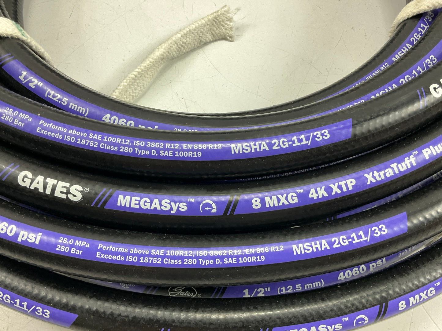 Gates 85012 MXG 4K XTRATUFF Hydraulic Hose 1/2'' ID X 50' Long - 4060 PSI