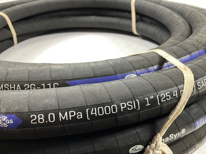 Gates 16EFG4k 85495 1'' ID X 50' Foot - SAE 100R12 - Spiral 4 Wire Hydraulic Hose