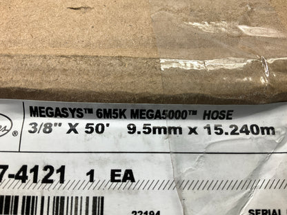 50 FEET - Gates 85606 3/8'' Hydraulic Hose, 5000 PSI 6M5K Mega 5000 MSHA2G-11C