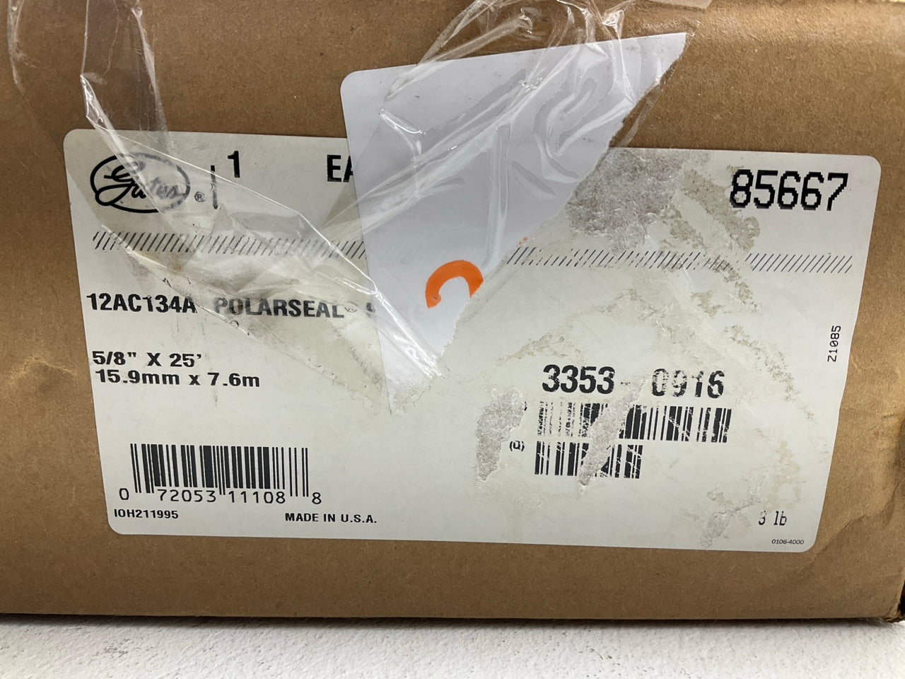 Gates 85667 Hydraulic A/C Hose Polar Seal 5/8'' X 24' Freon Hose