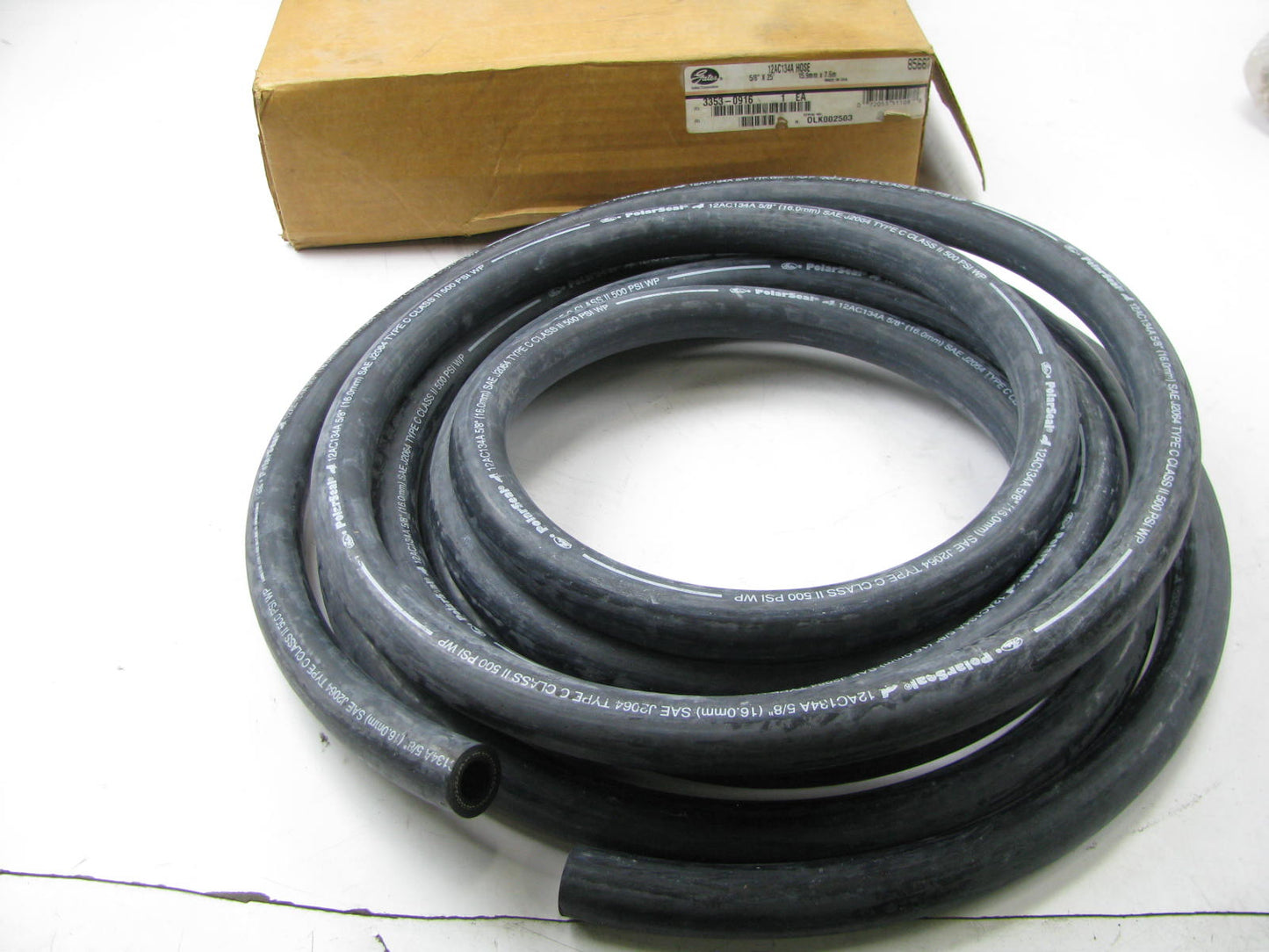 25 FEET - Gates 85667 Hydraulic A/C Hose Polar Seal 5/8 X 25 Freon Hose
