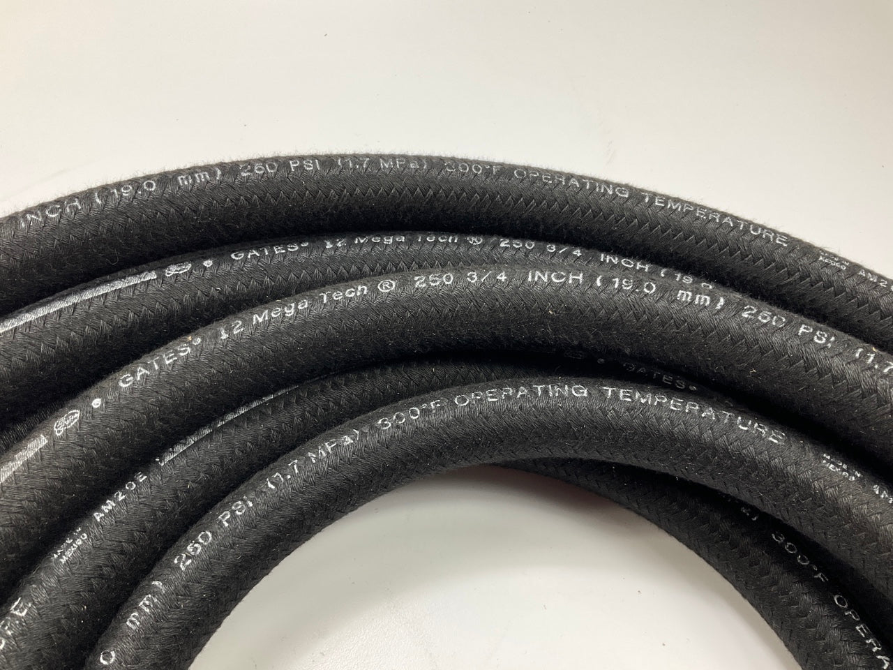 50 FEET - Gates 85763 3/4'' Hydraulic Hose MEGATECH 250 High Temp Oil Cooler Hose