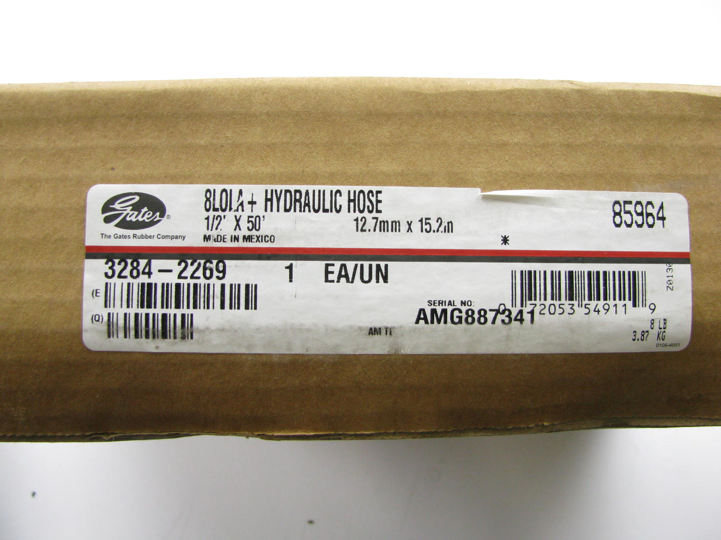Gates 85964 Low Pressure Push Lock Barb Style Hose - 1/2'' X 50' Long