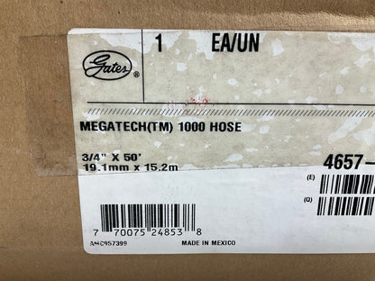 50 FEET - Gates 85984 MEGATECH 1000 3/4'' Hydraulic Hose, 1000 PSI Max WP