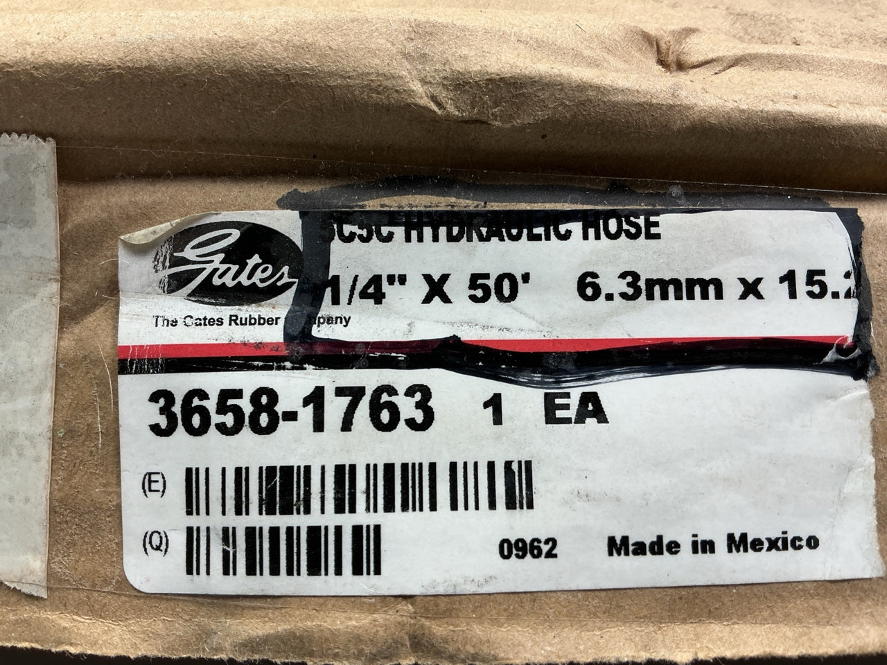 Gates 86606 5C5C Hydraulic Hose 1/4'' X 50' Long - 3000 PSI SAE 100R5