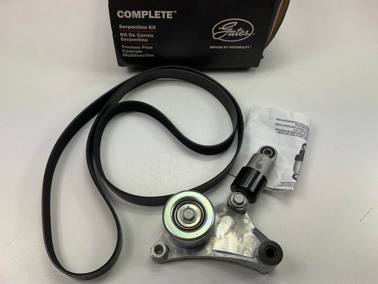 Gates 90K-38216 Serpentine Belt Drive Component Kit: Tensioner & Belt