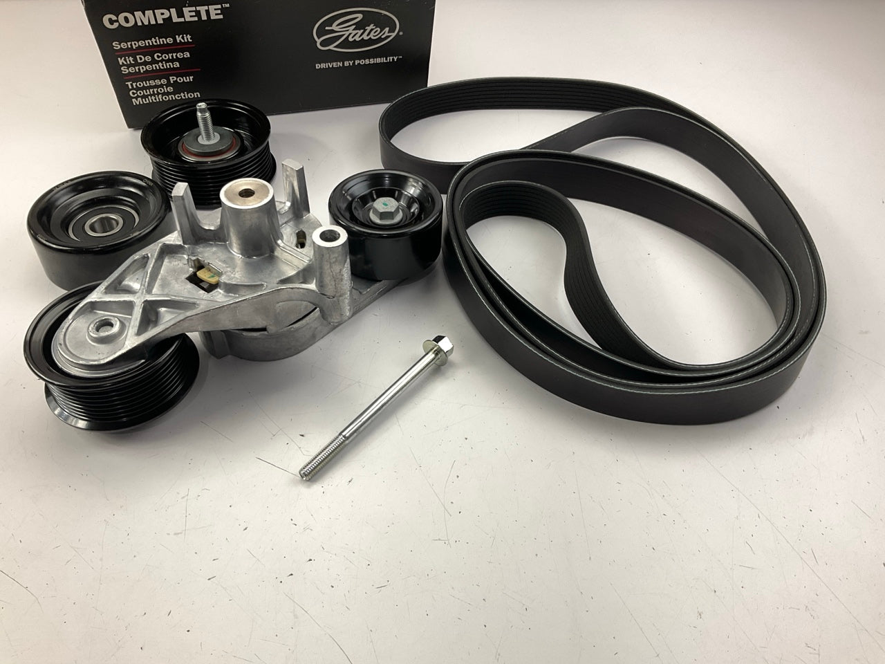 Gates Serpentine Drive Kit: Tensioner, Belt & Pulley 03-07 Ford 6.0L POWERSTROKE