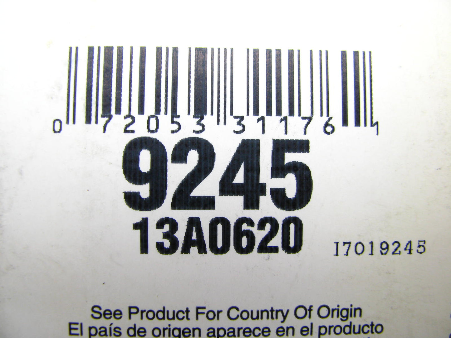 Gates 9245 Accessory Drive Belt - 0.53'' X 25.125'' - 36 Degree