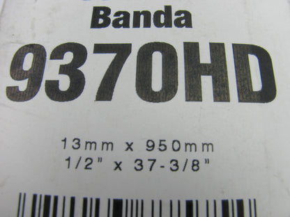Gates 9370HD Accessory Drive Belt - 0.53'' X 37.39'' - 36 Degree