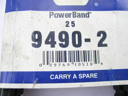 Gates 9490-2 Accessory Drive Belt - 1'' X 49.00'' - 36 Degree - 2 Bands
