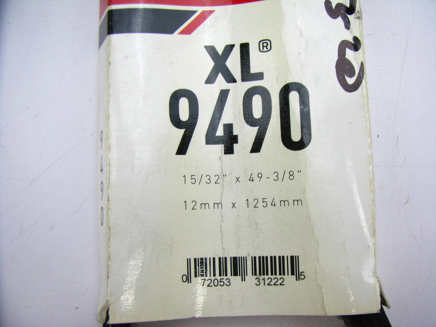 Gates 9490 Accessory Drive Belt - 0.53'' X 49.00'' - 36 Degree
