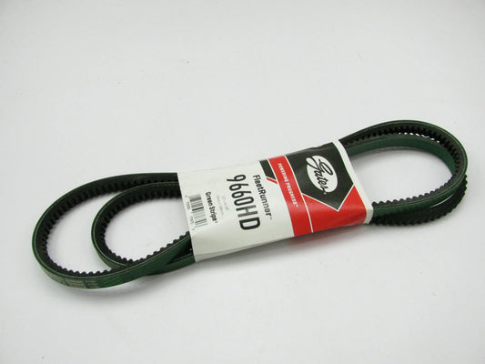 Gates 9660HD Green Stripe Heavy Duty Accessory Drive Belt - 1/2'' X 66''