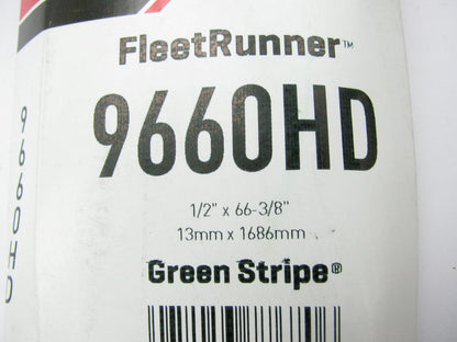 Gates 9660HD Green Stripe Heavy Duty Accessory Drive Belt - 1/2'' X 66''
