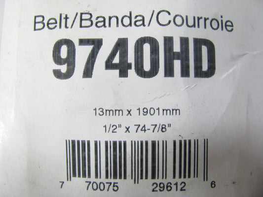 Gates 9740HD Accessory Drive Belt - 0.53'' X 74.25'' - 36 Degree