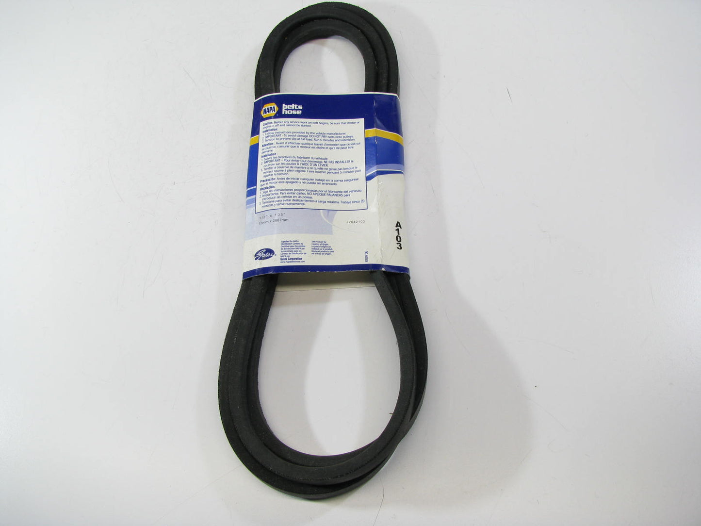 Gates A103 Industrial Accessory Drive Belt - 1/2'' X 105''